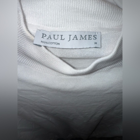 2 PAUL JAMES HIGH NECK 100% COTTON LONG SLEEVE SWEATERs SIZE M - Picture 9 of 10
